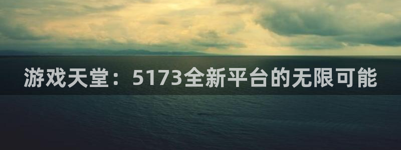 杏悦平台可靠吗可信吗：游戏天堂：5173全新平台的无限可能